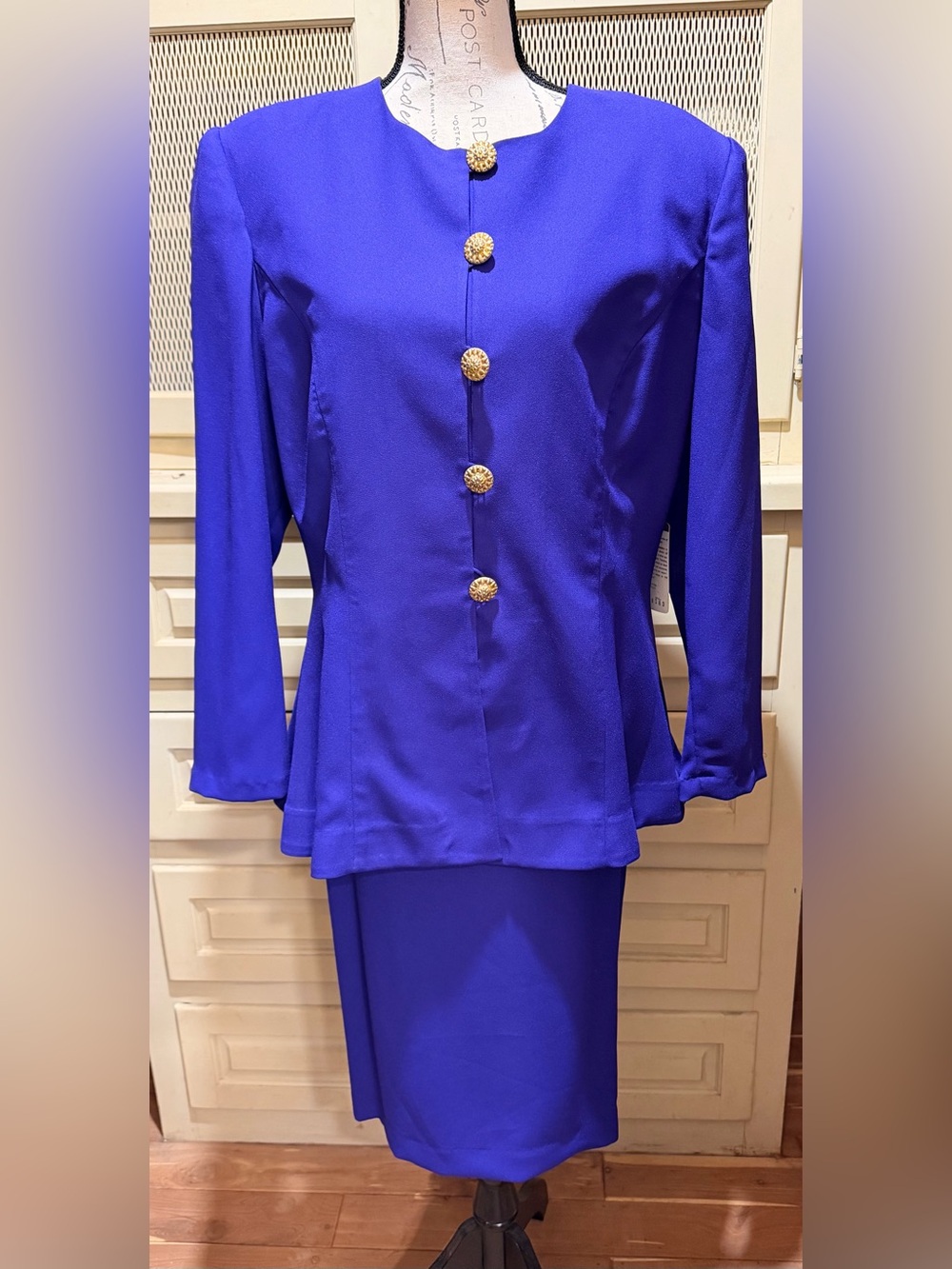 NWT Vintage Papell Boutique Fully Lined 2Pc Skirt Suit Set